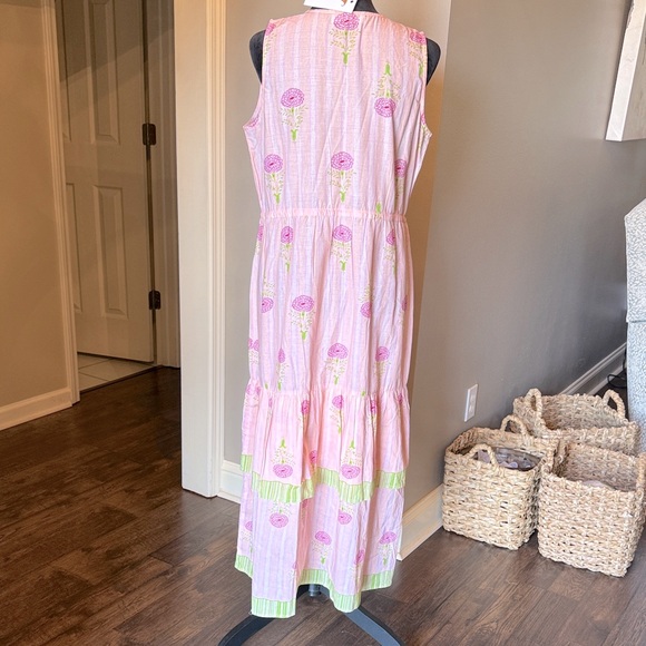 Allison Dress Elegant Peach Marigold Women's Dress Large - Picture 4 of 7